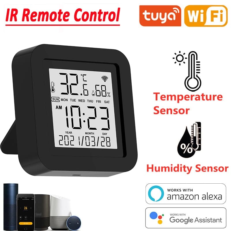 S09 Control Remoto Smart IR WIFI con pantalla LCD + Sensor de Temperatura & Humedad