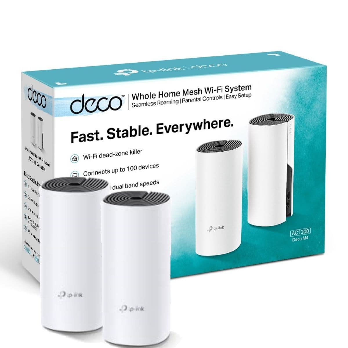 Deco TPLINK M4 2 pack, Router, Repetidor MESH